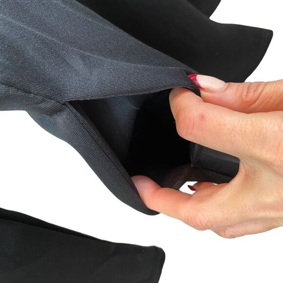 Lioness Beand Black Satin‎ Deep Cut Long Sleeved Romper Size Small - Picture 4 of 9